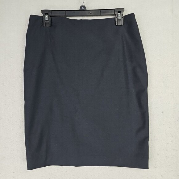 Talbots Dresses & Skirts - Talbots Mini Pencil Skirt Womens 10P Black Twill Wool Blend Business City Chic